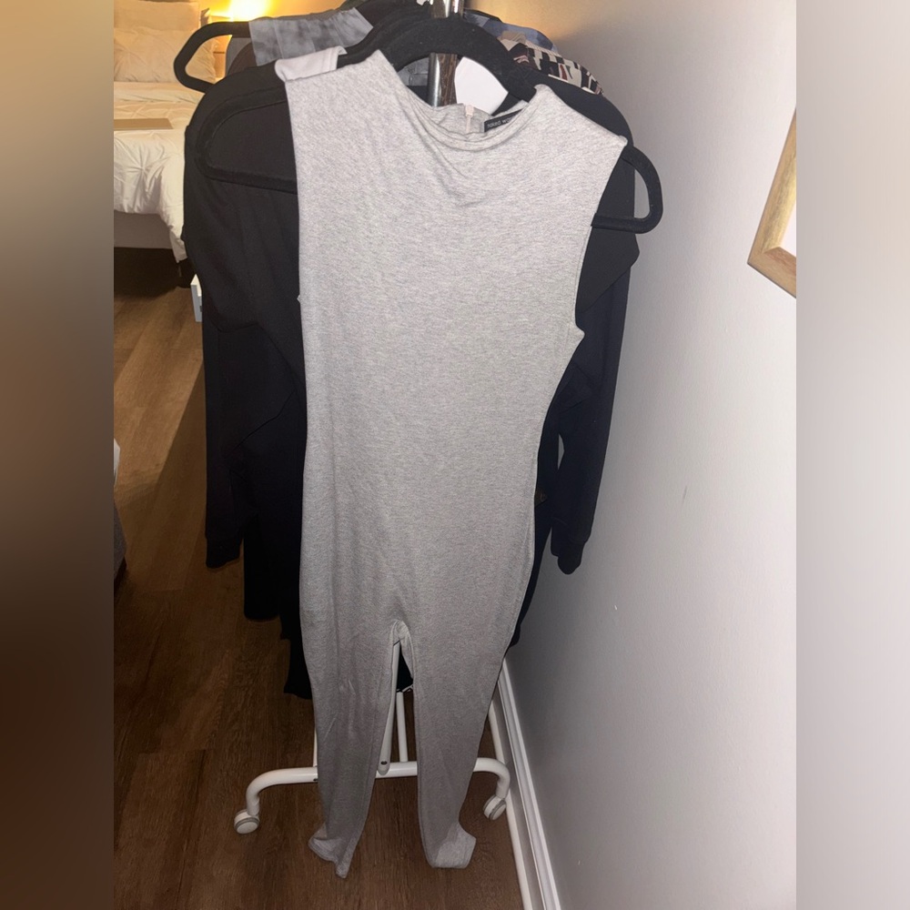 Short sleeve long jumpsuit